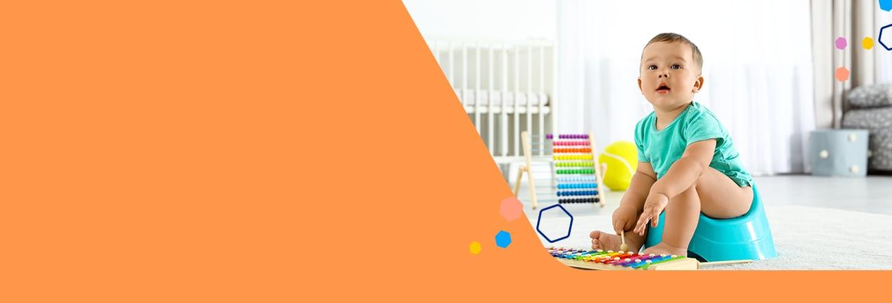 Sentar al bebé en la bacinica