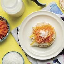 Tostada de arroz con zanahoria